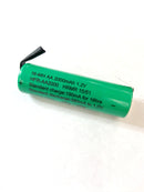 AA-2000NM-WT, AA NiMH 2000MAH Battery with Solder Tabs