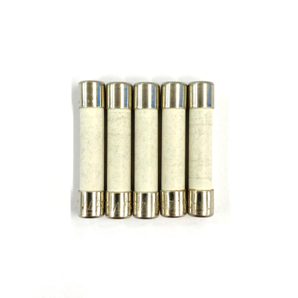 5 Pack of Buss ABC-3/8, 0.375A 250V Fast Acting (Fast Blow) Ceramic Body Fuses