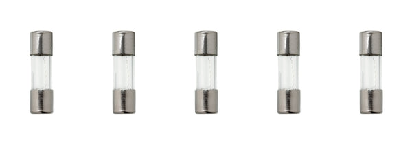 5 Pack of Buss AGW-2, 2A 32V Fast Acting (Fast Blow) Glass Fuses 1/4" x 7/8"