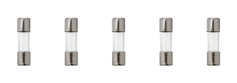 5 Pack of Buss AGW-2.5, 2.5A 32V Fast Acting (Fast Blow) Glass Fuses 1/4" x 7/8"