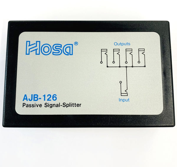 Hosa AJB-126, Passive Signal-Splitter One-In, Four-Out Multi Jack (No Package) Discontinued