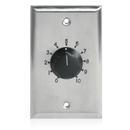 AT-35, Atlas Sound 35 Watt Single Gang Stainless Steel 70.7V Audio Attenuator