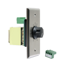 AT-35, Atlas Sound 35 Watt Single Gang Stainless Steel 70.7V Audio Attenuator