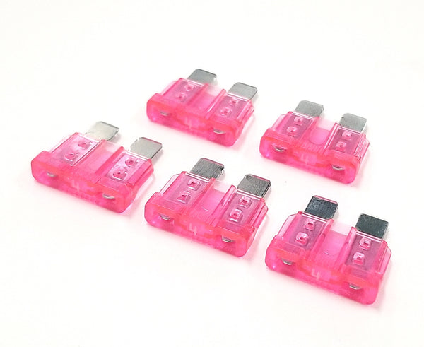 ATC4-5, Bussmann 4A 32V ATC Type Automotive Blade Fuses Lot of 5 ~ Pink