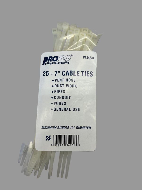 PF34234, Qual 25ph 7 inch cable Tie