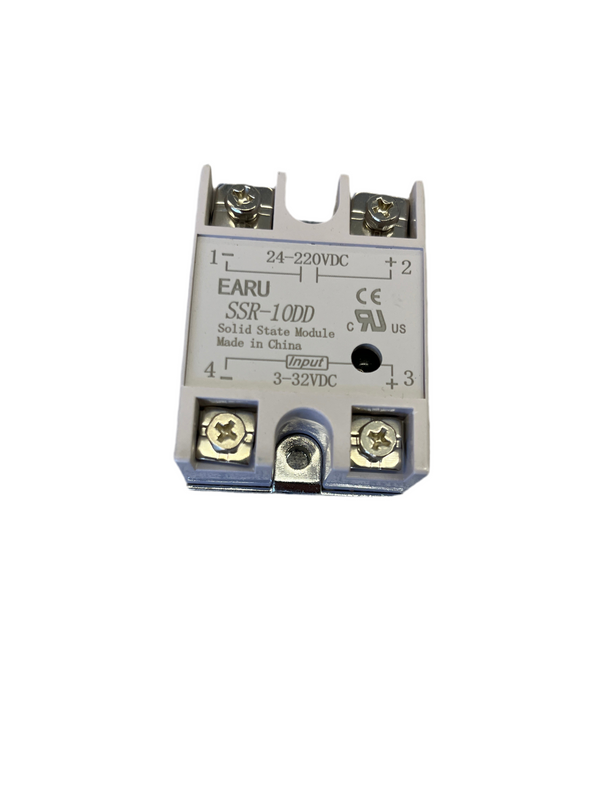 SSR-10DD, Qual 10A Single Phase Contactless Mute Solid State Relay DC Control DC Input Control Voltage DC3-32V Control Load Voltage DC 5-200V， Solid State Relays
