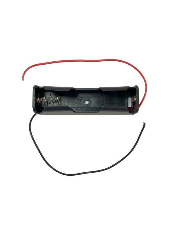 BH18650, MVO Single 18650 Battery Holder with Six Inch (6") Wire Leads