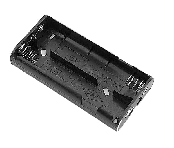 Philmore BH242, Four (4) C Cell (UM-2) Plastic Battery Holder with Solder Lugs