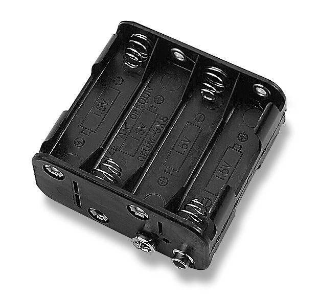 15 PACK of BH383, Eight (8) AA Cell (UM-3) Battery Holders with Snap Connection