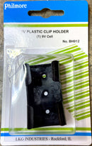 BH912, Philmore 9 Volt Battery Holder with Plastic Clip Retention