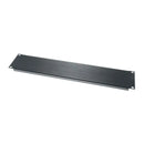 BL2 Middle Atlantic - 2 RU Flanged Blank Rack Panel, Black Brushed and Anodized Aluminum