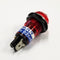 BN-23-1-R, Sato Parts 17mm Round Red Jewel Lens Neon Indicator Light 100V ~ 125V