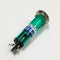 BN-5665-1-G, Sato Parts 12mm Round Green Domed Neon Indicator Light 100V ~ 125V