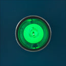 BN-5668-1-G, Sato 13mm Green Orange Dome Top Neon Indicator Light 100V ~ 125V