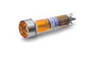 BN-5668-1-OR, Sato 13mm Round Orange Dome Top Neon Indicator Light 100V ~ 125V