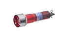 BN-5668-1-R, Sato 13mm Round Red Dome Top Neon Indicator Light 100V ~ 125V