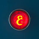 BN-5668-1-R, Sato 13mm Round Red Dome Top Neon Indicator Light 100V ~ 125V