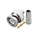 BNC-3022TH, Pan Pacific BNC 3 Piece Crimp Plug in for RG-58 Thin Net Coax