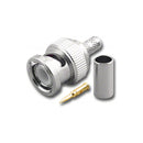 BNC-3022, Pan Pacific BNC 3 Piece Crimp Plug w/ 0.9mm Pin for RG-58/U