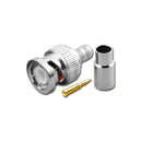 BNC-3024-1.1, Pan Pacific BNC 3 Piece Crimp Plug w/ 1.1mm Pin for RG-59/U Plenum