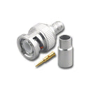 BNC-3024, Pan Pacific BNC 3 Piece Crimp Plug for RG-59/U Plenum Coax Cable