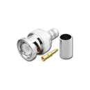 BNC-3029-8X, Pan Pacific BNC 3 Piece Crimp Plug for RG-8X, Mini-8 & LMR240 Coax