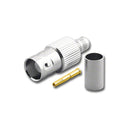 BNC-3122, Pan Pacific BNC 3 Piece Crimp Jack for RG-58/U Solid Center Coax