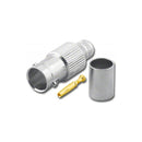 BNC-3123-75, Pan Pacific 75 Ohm BNC 3 Piece Crimp Jack for RG-6 Coax Cable