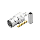 BNC-3127-75, Pan Pacific 75 Ohm BNC 3 Piece Crimp Jack for Belden 8218 Coax