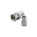Pan Pacific BNC-7073T, BNC 2 Piece Crimp Plug for RG-6/U Plenum Solid Center Coax