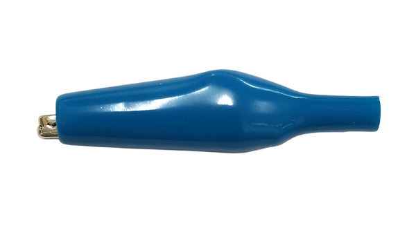 C-4-L-BL, Sato Parts 43mm Alligator Clip with Blue Boot 7A @ 30V