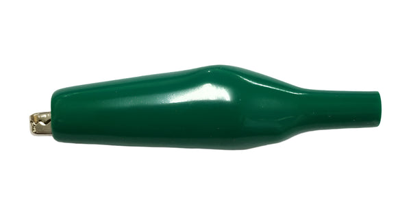 C-4-L-G, Sato Parts 43mm Alligator Clip with Green Boot 7A @ 30V