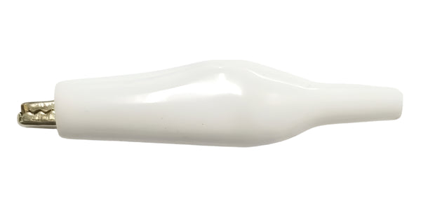 C-4-L-W, Sato Parts 43mm Alligator Clip with White Boot 7A @ 30V