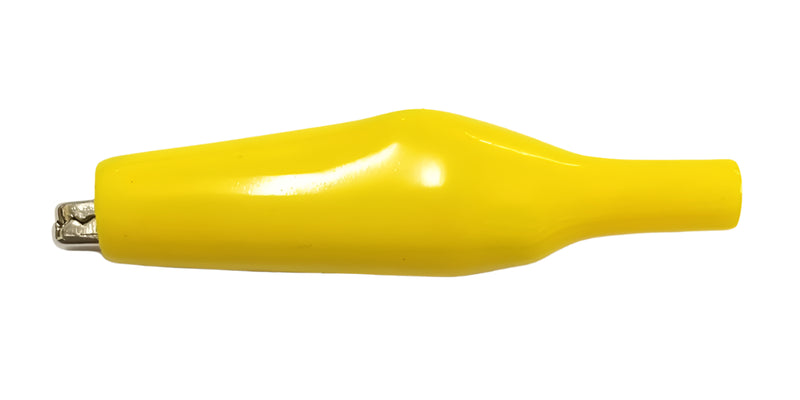 C-4-L-Y, Sato Parts 43mm Alligator Clip with Yellow Boot 7A @ 30V