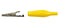 C-4-L-Y, Sato Parts 43mm Alligator Clip with Yellow Boot 7A @ 30V