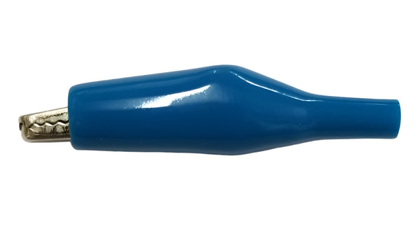 C-4-M-BL, Sato Parts 35mm Alligator Clip with Blue Boot 5A @ 30V