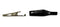 C-4-M-B, Sato Parts 35mm Alligator Clip with Black Boot 5A @ 30V