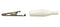 C-4-M-W, Sato Parts 35mm Alligator Clip with White Boot 5A @ 30V