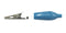 C-4-S-BL, Sato Parts 27mm Alligator Clip with Blue Boot 3A @ 30V