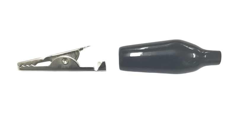 C-4-S-B, Sato Parts 27mm Alligator Clip with Black Boot 3A @ 30V