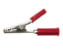 C-552-R, Sato Parts Alligator Clip w/ Red Molded Insulators 3A @ 30V