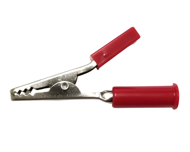 C-552-R, Sato Parts Alligator Clip w/ Red Molded Insulators 3A @ 30V