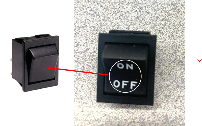 C1550VAAB, Arcolectric DPST ON-OFF Rocker Switch w/ ON-OFF Legend 16A @ 250V AC