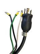 C50, GPW 20A 125V 12/3 HD Power Cord Twist-Lock NEMA L5-15P to Bare Ends 7 Foot