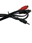 11-6611, CES RCA to Aux Cable 3.5mm Male to 2RCA Female Adapter Hi-Fi Sound Auxiliary Stereo Audio Cord Y Splitter 1/8 to RCA Connector for iPhone MP3 Tablet Computer Speaker, 3FT