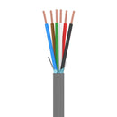 1,000 Feet CC1806SRGY4, 6 Conductor 18 Gauge Shielded Cable CMR Rated 6C 18AWG