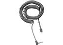 CCX-2, Telex Telethin® Cord (Gray), 5' (1.5M) Coiled with Right-Angle Mini Plug Connector
