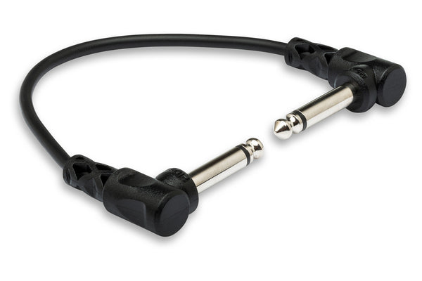 CFS-106, Hosa Guitar Pedalboard Patch Cable, Right Angle to Right Angle, 6 inch