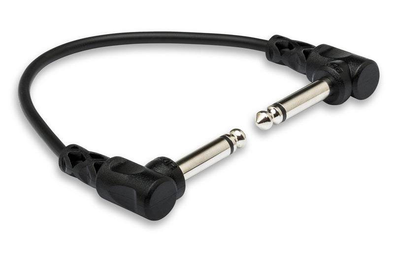 CFS-106, Hosa Guitar Pedalboard Patch Cable, Right Angle to Right Angle, 6 inch