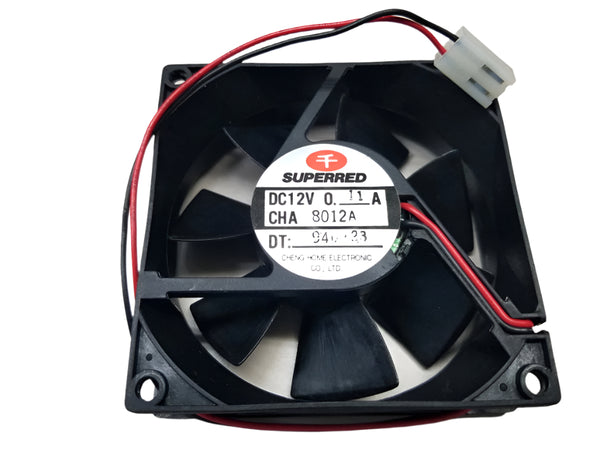 CHA8012A, Superred 80mm x 80mm x 25mm 12V DC Cooling Fan ~ 25CFM